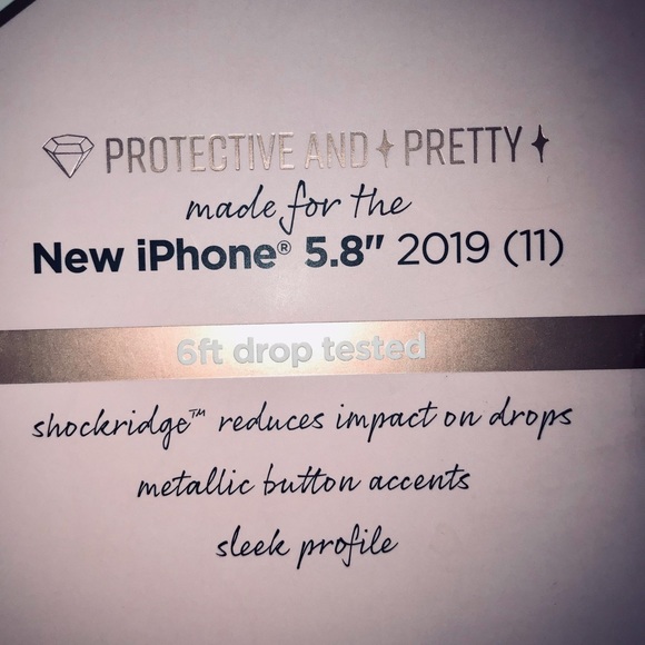 iPhone 11 Pro 5.8 Silver Glitter Case - Picture 2 of 7